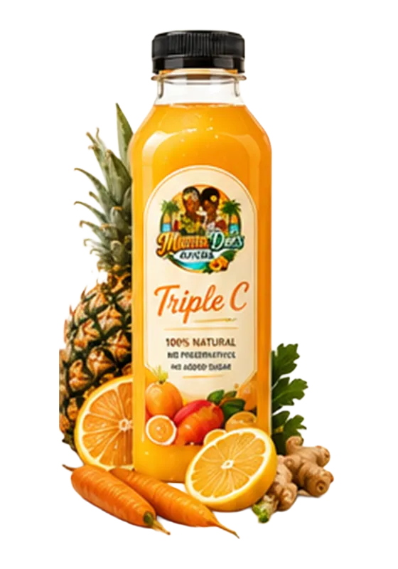 Triple C juice bottle
